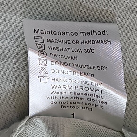 Jekaoyi Shirt Men's XL Long Sleeve Pistachio Linen Blend Button Down Solid Plain - Picture 9 of 16
